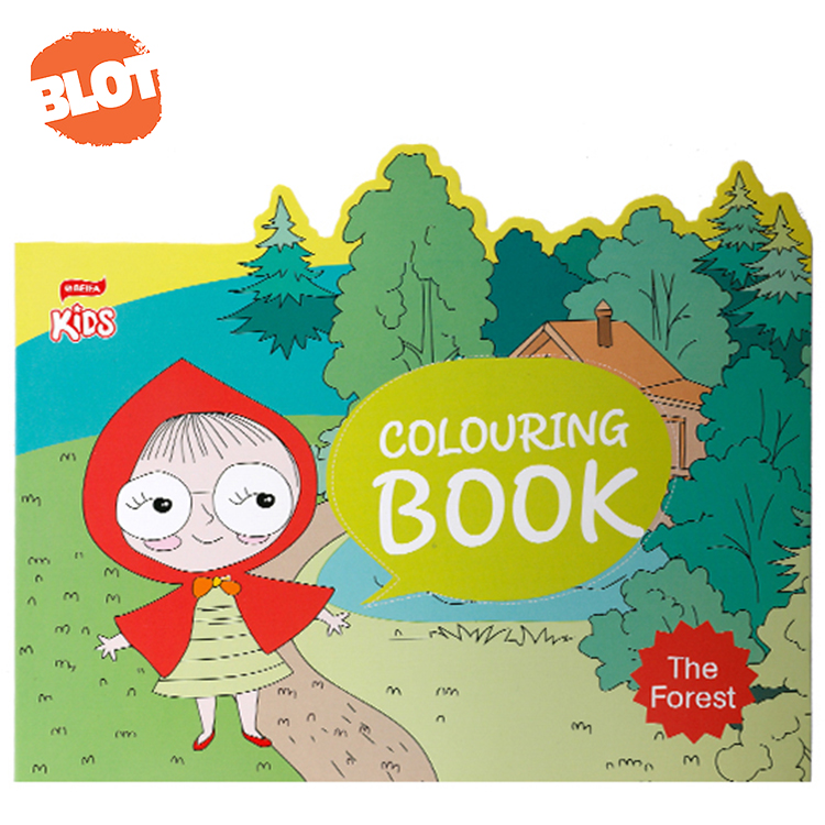 Акварельная раскраска с рисунком аниме для рисования детей и детей.