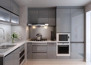 Muebles de Cocina Modernos de Alta Gama con Acabado Lacado Brillante, con <span class=keywords><strong>Isla</strong></span> de Diseño, Buen Precio, Venta al Por Mayor - Product Image 5