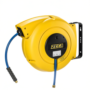 Enrouleur de tuyau Zeca 16m 10mm KPU Jaune à fixation murale pour l'arrosage du jardin - Product Image 2