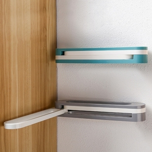 Three-in-one Folding Slippers Rack Holder <strong>Wall</strong> <strong>Mounted</strong> <strong>Shoes</strong> <strong>Storage</strong> Rack with Stickers - Product Image 5