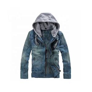 Veste en jean pour homme, best-seller, écologique, coupe ajustée, coupe-vent, respirante, séchage rapide, 100% coton, décontractée, printemps - Product Image 3