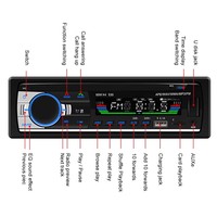 Lecteur MP3 de voiture, autoradio stéréo 1Din, 2 USB, radio de voiture avec appels Bluetooth, musique, FM, entrée auxiliaire, récepteur SD MMC WMA, charge rapide JSD-530