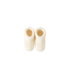 Ensemble hiver tricoté en acrylique 3 pièces pour bébé : <span class=keywords><strong>bonnet</strong></span> à pompon, écharpe et chaussons antidérapants chauds pour nouveau-né, usage quotidien en extérieur - Product Image 3