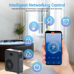 Icegalax Refrigeratore d'acqua OEM 0.8HP 1HP Ice Bath Chiller WiFi Sistema di raffreddamento ad acqua fredda con ozono e filtro - Product Image 3