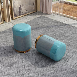 Tabouret Ottoman Moderne Pliable en Cuir Portable pour Maquillage, Chaussage et Habillage, Idéal pour Appartement, Chambre, École, Hôpital, Hôtel - Product Image 2