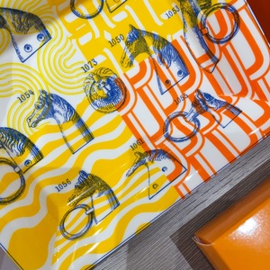 Luxury Retro Square Ceramic Cigar Ashtray <b>Large</b> Capacity Four Slots with <b>Gift</b> <b>Box</b> for Indoor and Outdoor Use - Product Image 2