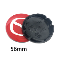 Tapas de Centro de Rueda 3D de 56mm, 57mm, 60mm, 65mm, 68mm con Nuevo Emblema/Logo para Mazda 3, 5, 6, CX-7, CX-9, RX-8 - Accesorios para Tapas de Rueda de Coche