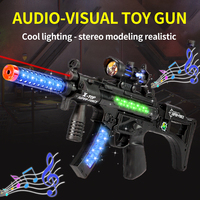 Jouet pistolet M4A1 effets sonores de lumière pistolet ne peut pas être tiré enfants infrarouge cool vibration électrique huit son pistolet