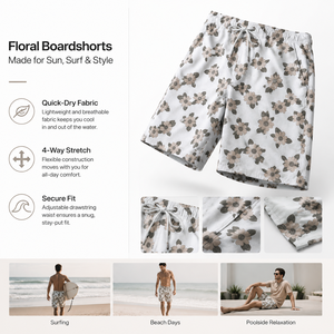 YILONG Pantaloncini da Uomo Comodi e di Alta Qualità con Elastico in Vita e Stampa Digitale - Product Image 3