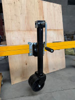 Roulette de manutention pliable pivotante pour remorque avec double roue, fixée par boulons, pour attelage de remorque