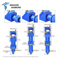 Tête laser complète Dragon Diamond K40 pour pièces métalliques, diamètres 12, 18, 20 mm avec lentille de focalisation et lentille miroir pour équipements