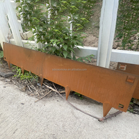 Borde Metálico para Jardín 	 Bordes de Acero Corten para Jardinería, Césped y Decoración de Jardín