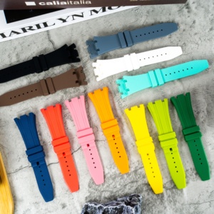 Bracelet de montre en caoutchouc silicone pour bracelet AP 26 mm Audemars Piguet Royal-<span class=keywords><strong>Oak</strong></span> Offshore 15400 15500 26331 <span class=keywords><strong>G</strong></span> <span class=keywords><strong>Shock</strong></span> Ga2100 - Product Image 1