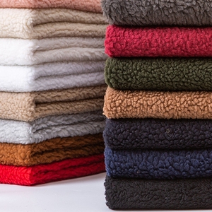 Chaude 180cm Sherpa Polaire <span class=keywords><strong>Tissu</strong></span> 200gsm Solide <span class=keywords><strong>Noir</strong></span> Couleur 100% Antistatique Polyester Tricoté Hiver Homewear En Peluche Ignifuge - Product Image 6