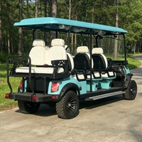 Carrito de Golf Eléctrico de Litio Personalizado de 8 Plazas, 72 V, Calidad Premium con Diseño de Color y Logotipo Gratis para Uso en Hoteles o en Casa