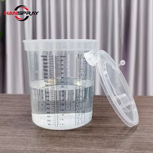 Auto Solvent Resistance Disposable Plastic Paint Mixing Cup For Car Cleaning