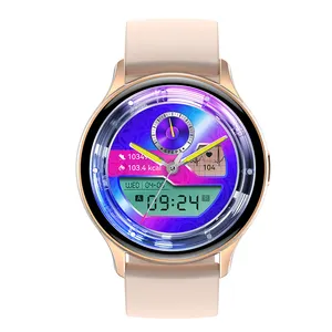 Recién llegado, reloj inteligente rosa para mujer HK89 466*466, reloj inteligente AMOLED 2024 con llamada BT, precio barato