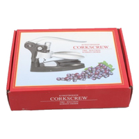 Kit d'accessoires pour ouvre-bouteille à vin avec tire-bouchon à levier et tire-bouchon à spirale supplémentaire, ouvre-bouchon à vin avec coupe-capsule