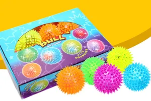 Screaming Spikeball 7.5cm Chew Pet Toys Dog Squeaky Spiky Ball Toys Pet Toy Ball Squishy Stress Ball