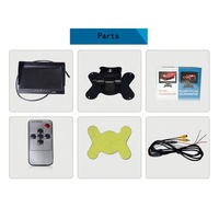Monitor de Pantalla para Auto AHD de 7 Pulgadas, 12V a 24V, con Parasol