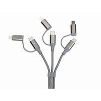 Adaptor Daya GaN 65W Grosir Pabrik Kabel 1.5m (2 L 1 Micro USB 3 Type-C) PD3.0/PPS/QC4.0/SCP Laptop Proteksi OVP