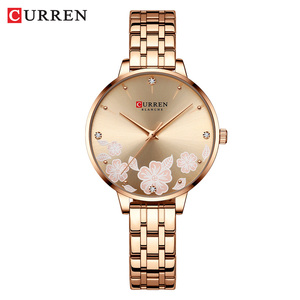 CURREN-Nouvelle <span class=keywords><strong>montre</strong></span> à quartz pour femmes, bracelet en acier inoxydable, nouvelle collection 9068, prête à être expédiée, style moderne - Product Image 3