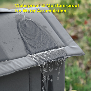 Cuccia per Gatti da Esterno Wandering <span class=keywords><strong>Cat</strong></span>, Tenda Invernale Impermeabile Resistente al Freddo e ai Morsi, Design Rettangolare Ampio con Spugna Ispessita - Product Image 4