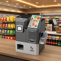 Système de commande mobile Android certifié intelligent sans assistance, borne de commande libre-service, terminal de paiement QR POS NFC