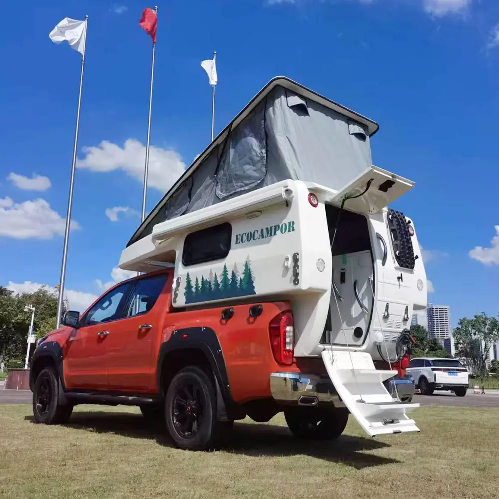 2024 Nieuwe Manley Poptop Pop-Up 4X4 Pick-Up Glasvezel Glijbaan In Glijbaan Op Camper Camper