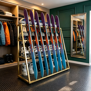 Chariot <span class=keywords><strong>de</strong></span> rangement autoportant pour équipement <span class=keywords><strong>de</strong></span> <span class=keywords><strong>ski</strong></span>, support métallique multi-niveaux pour snowboard, idéal pour la maison, la salle <span class=keywords><strong>de</strong></span> <span class=keywords><strong>ski</strong></span> et la <span class=keywords><strong>location</strong></span> en <span class=keywords><strong>station</strong></span>. - Product Image 2
