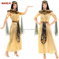 Multiple Halloween Couple Ball Performance Costume Cleopatra Queen Egyptian Costume Egypte Pharaon Roi Costume pour Adulte