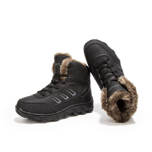 Botas de Nieve para Hombre, Botas de Trabajo y Seguridad, Botas Térmicas Acolchadas de Algodón, Botas de Senderismo, Botas Chukka de <span class=keywords><strong>Ante</strong></span> Sintético y Nubuck de Media Caña - Product Image 5