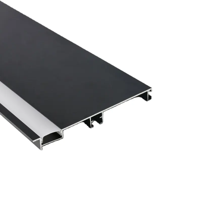 Perfil de alumínio de led de cor preta mx100x10mm