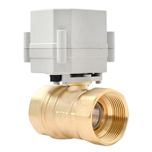 Vanne à boisseau sphérique électrique Tonhe DN32 en laiton 1 1/4 pouce AC 220V pour le contrôle de l'eau - Product Image 2