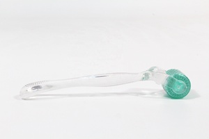 Rouleau de Derma pour traitement des cicatrices d'acné, dispositif anti-rides, <span class=keywords><strong>Dermaroller</strong></span> à poignée en acier inoxydable, thérapie par micro-aiguilles, beauté faciale, 192 aiguilles - Product Image 2