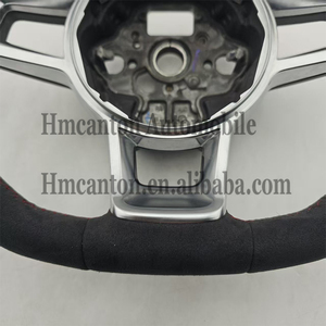 Nouveau produit phare : Volant en cuir perforé Alcantara avec surpiqûres rouges pour Volkswagen VW GTI7 Golf MK7 - Product Image 4