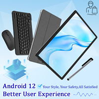 YPORANGE Nueva Tendencia, Tablet 2 en 1 de 10.1 Pulgadas con WiFi 5G, Octa Core MTK, Android 12, Pantalla IPS de 1280*800, 3 GB de RAM, 64 GB de ROM, GSM, Teclado Empresarial, PC
