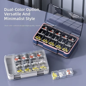 กล่องจัดยาพกพาแบบพลาสติก PP สีดำ รุ่นทันสมัย 21 ช่อง สำหรับจัดยาประจำสัปดาห์  ลดราคาพิเศษ - Product Image 6
