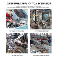 Extracteur hydraulique à 3 mâchoires pour roulements intérieurs, poulies, pignons et roulements