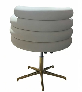 Comfortable Leather Computer Office Chair for Women's Bedroom and Dormitory Study Modern Design Adjustable <b>Backrest</b> - Product Image 3