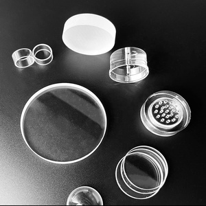 OEM حجم ثقوب مستديرة شفافة ألواح زجاجية شفافة مستديرة تنصهر السيليكا الكوارتز - Product Image 2