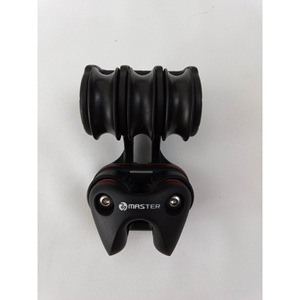 BB-0212FE Flat Belt Puley for Sailboat 29mm Wheel Diameter 8mm Wire Diameter Steel Three-Wheel/<b>Shackle</b>/Clip Rope OEM - Product Image 5