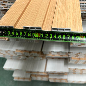 Vente en gros d'usine Panneau mural cannelé en Wpc Revêtement mural intérieur en bois composite avec texture en bois - Product Image 6