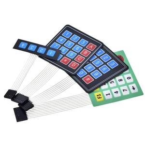 4 12 16 20键1*4 4*3 4*4 4*5薄膜开关键盘1x4 4x5矩阵阵列矩阵键盘，适用于智能汽车新款 - Product Image 1