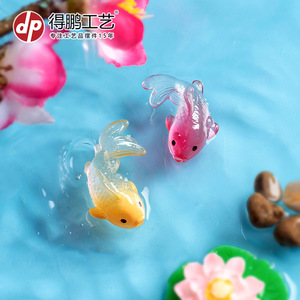 ปลาคาร์ฟเรซิ่นขนาดเล็ก Dp สำหรับตกแต่งตู้ปลา ขวดน้ำ ตกแต่งภูมิทัศน์ รูปแบบการ์ตูน สีสันสดใส รูปปลาขนาดเล็ก - Product Image 4