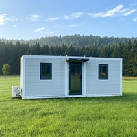 Maison conteneur respirante sur mesure, extensible, préfabriquée, bureau modulaire, bâtiment moderne, cabane mobile, propriété de vacances