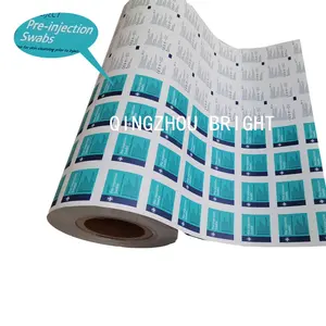 Aluminum Foil Laminated Paper in Rolls for Alcohol Swabs Alcohol Wet Wipes Packaging