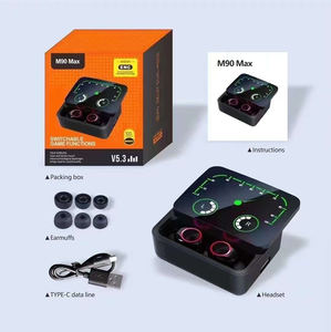 Auriculares inalámbricos Tws <span class=keywords><strong>M90</strong></span> Max <span class=keywords><strong>Pro</strong></span> M90max Gaming Cancelación de ruido Manos libres Tipo C Auriculares intrauditivos Auriculares - Product Image 3