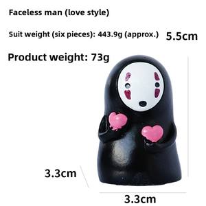 Hayao <span class=keywords><strong>Miyazaki</strong></span> Ornements de bureau en résine 3D inspirés de la peinture écologique pour une utilisation créative en intérieur Divers micro-paysages sans visage - Product Image 6