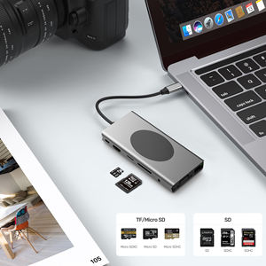 Concentrador <span class=keywords><strong>USB</strong></span> WFYEAR <span class=keywords><strong>13</strong></span> en 1 con HDMI, 3 Puertos de Alta Velocidad, Lector de Tarjetas TF/SD, RJ45 100M, PD 100W, <span class=keywords><strong>USB</strong></span> 3.0 Superrápido, 4 Puertos, 12 Puertos - Product Image 1